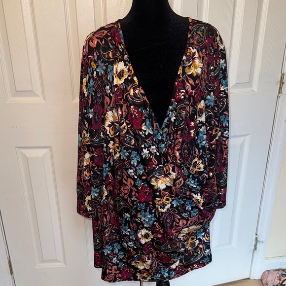Chenault Tops - Chenault Multicolor Floral Blouse